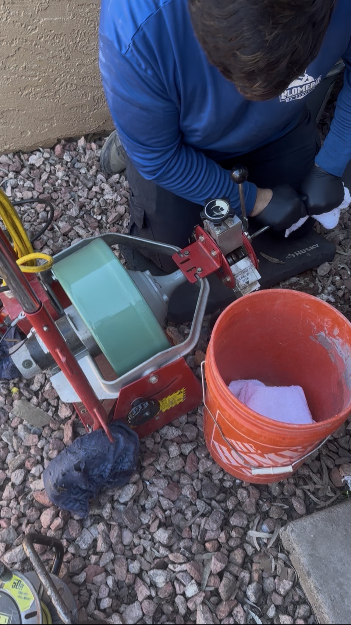 drain cleaning Phoenix using cable machine