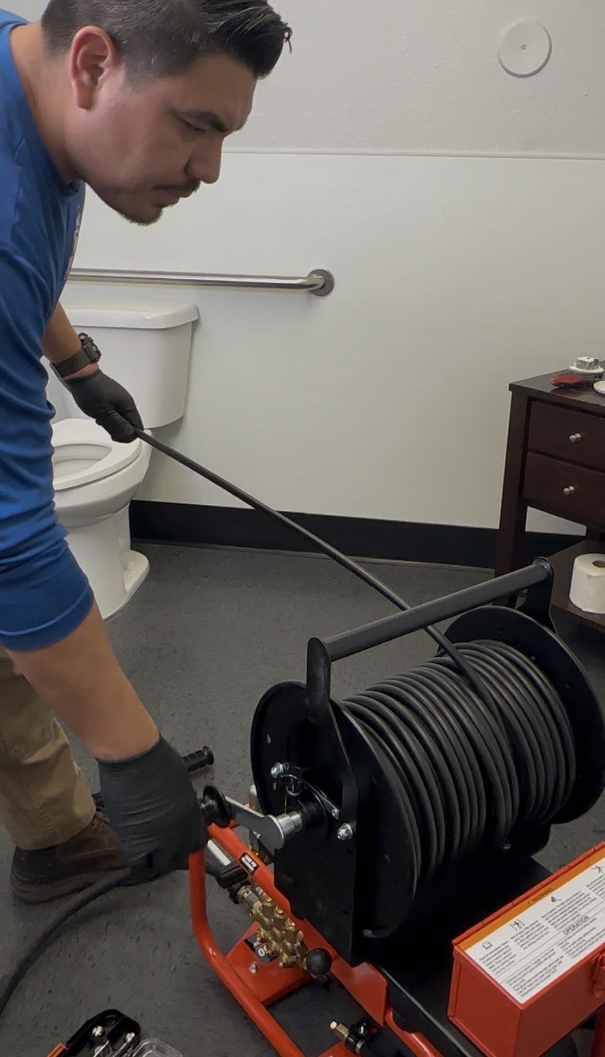 clearing bathroom drain blockage in Phoenix