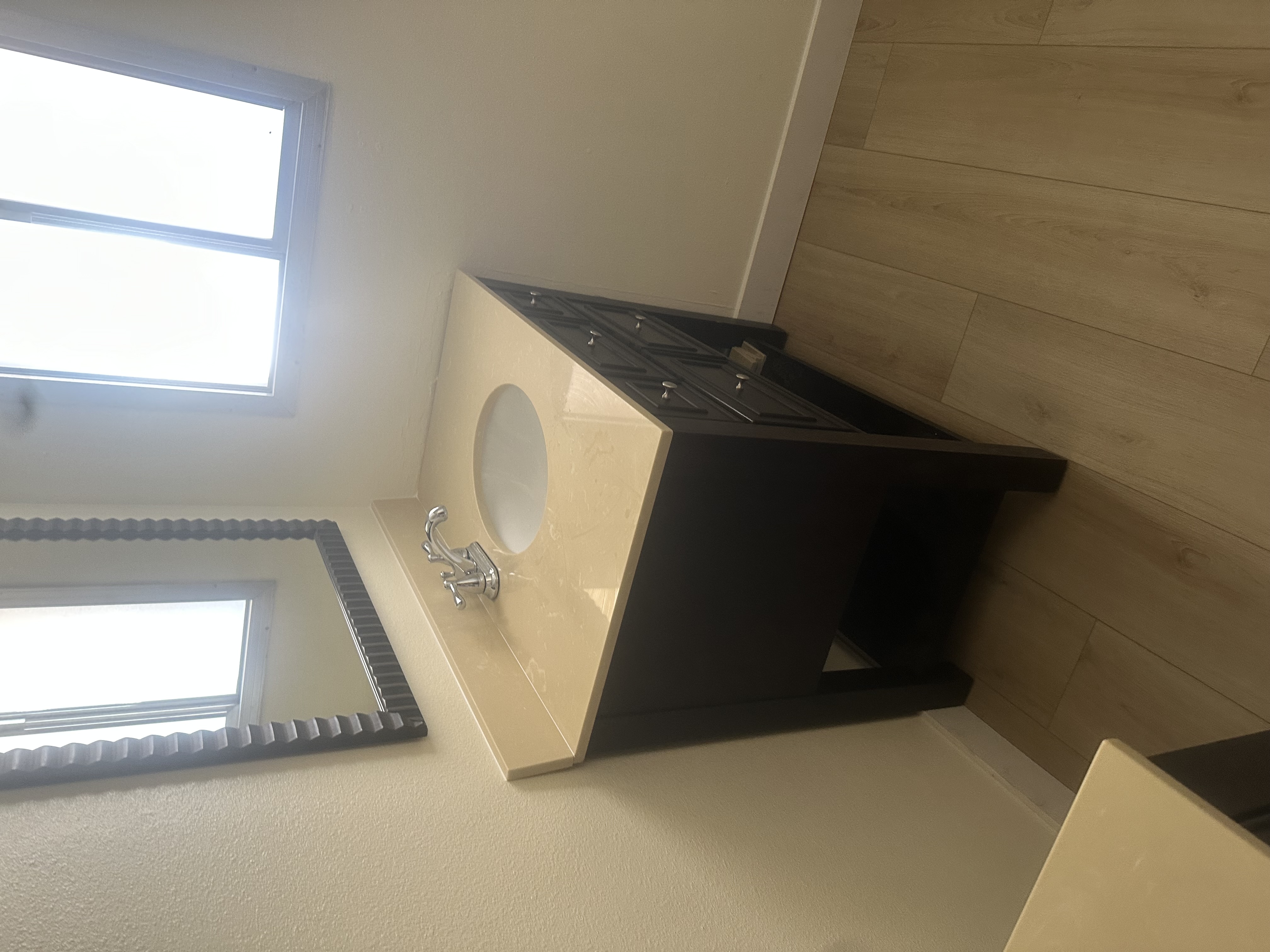 Bathroom restoration after sewer replacement Phoenix finished interior